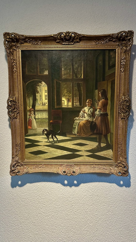 Vintage Dutch Amsterdam Baroque Smoky Painting – Paintings & Drawings, Canvas, Wood (photo 2 of 10)