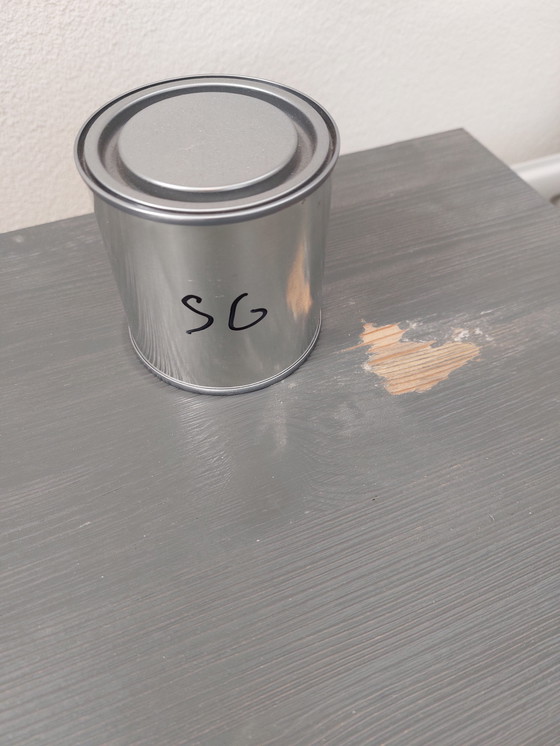 Image 1 of WOOOD nachtkastjes Kluis staalgrijs 2 stuks