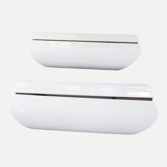 Image 1 of Artemide Megaron Parete – Paar wandlampen van Gianfranco Frattini, 1970