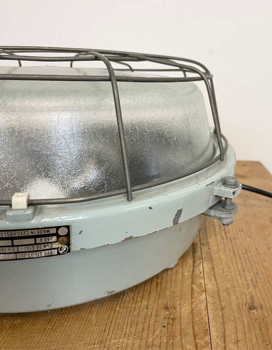 Image 1 of Applique vintage in alluminio pressofuso grigio industriale, anni '80