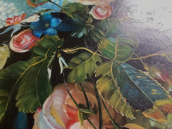 Image 1 of Pintura de bodegón de flores