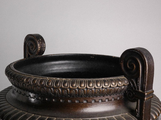 Image 1 of XIX secolo - Urna bacchica monumentale su piedistallo - Italia