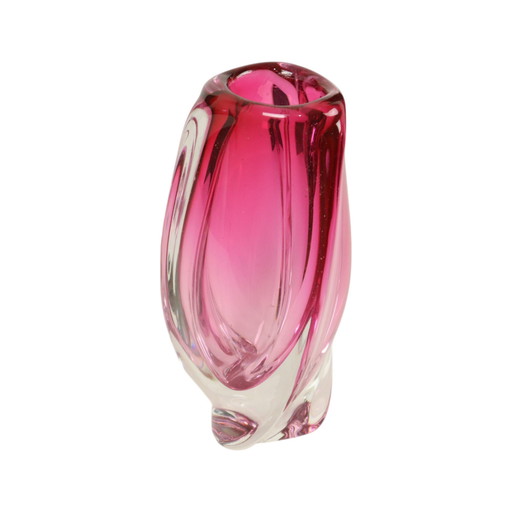 Small Purple Vase Val Saint Lambert