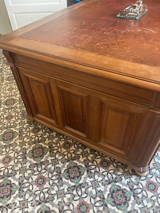 Image 1 of Hervorragender 2-seitiger antiker Schreibtisch