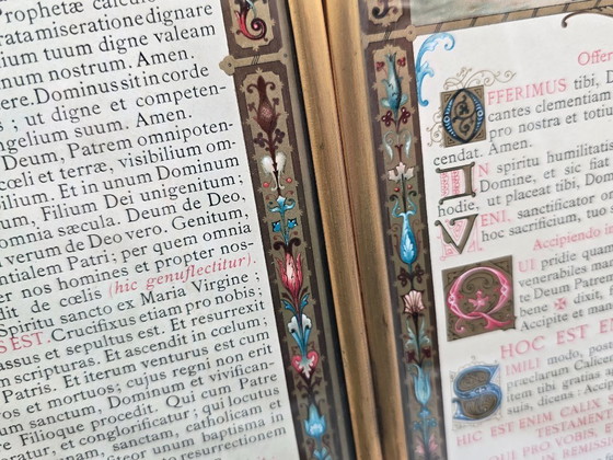 Image 1 of Altar Canon (Altar Cards (Tabellae Lavabo) 19th Century