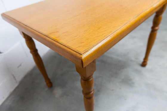 Image 1 of Rustic 1960s table, honey color, 100x70cm, Height 74cm