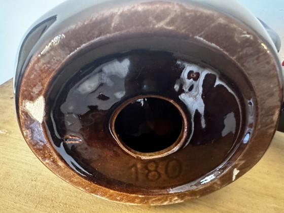 Image 1 of Pair of Ceramidi ceramic candlesticks from the 60s