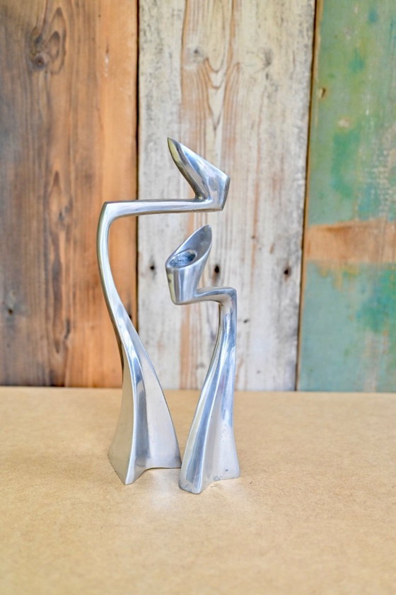 Image 1 of Par de candelabros - "Cisne" - Serie Arclumis - Matthew Hilton para SCP Inglaterra