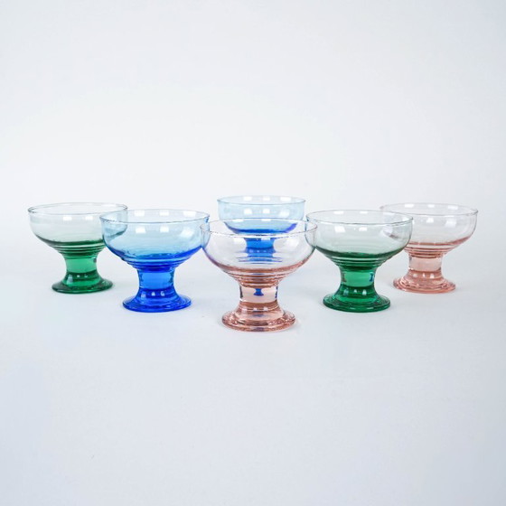 Image 1 of Set di ciotole da dessert, design italiano, anni '70, produzione: Italia