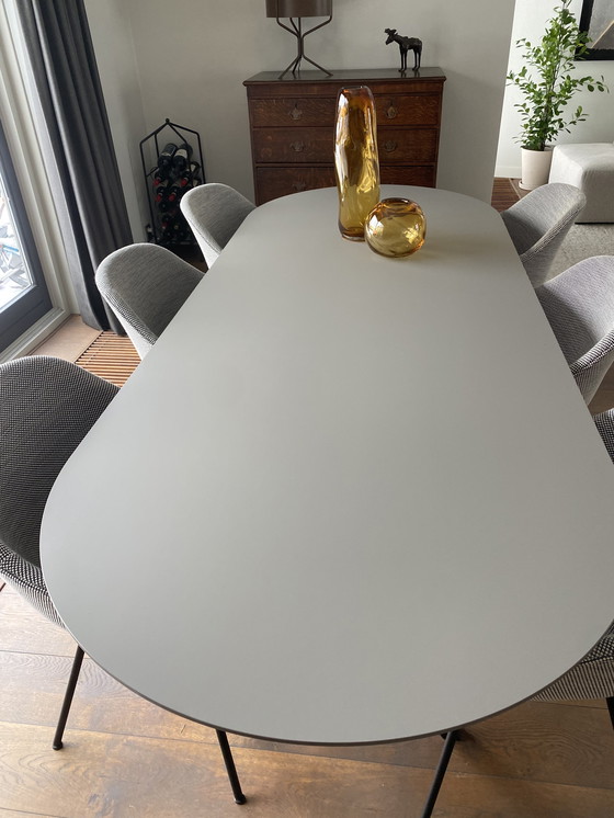 Image 1 of Studio Henk platovale eettafel, avec Fenix taupe, gris clair, 260x100