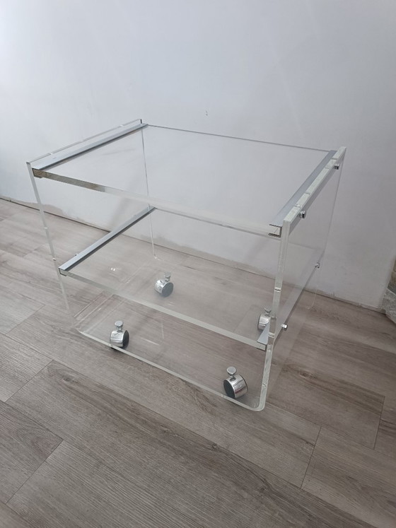 Image 1 of Mesa con ruedas de David Lange para Les invisibles du Marais, años 70