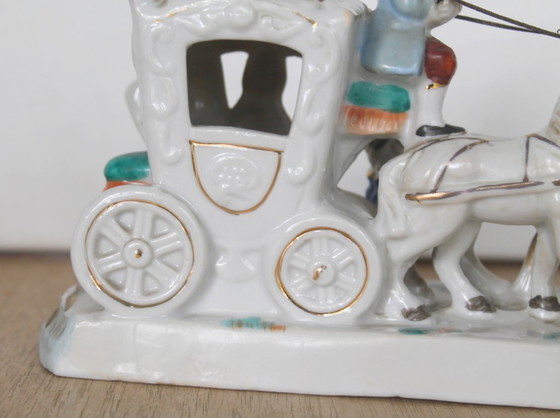 Image 1 of Nice, vintage porcelain carriage figurine, Offtriart, 1950s