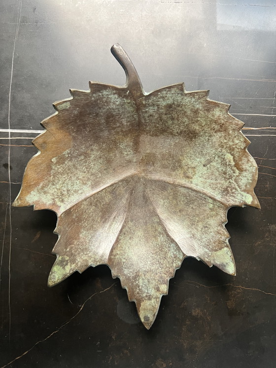 Image 1 of Dekoratives Tablett in Form eines Blattes (2 Stück)