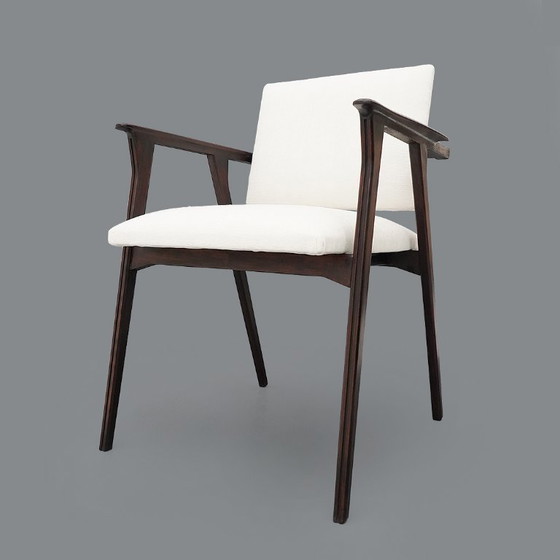 Image 1 of Coppia di poltrone con braccioli in legno, anni '50