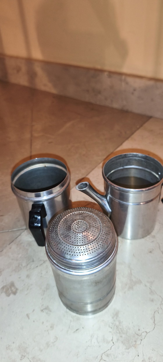 Vintage Napolitaanse koffiemachine, aluminium, ILSA Torino, nieuw, nooit gebruikt – Keukenaccessoires, Plastic (photo 5 of 9)