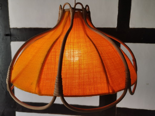 Boho vintage rotan hanglamp