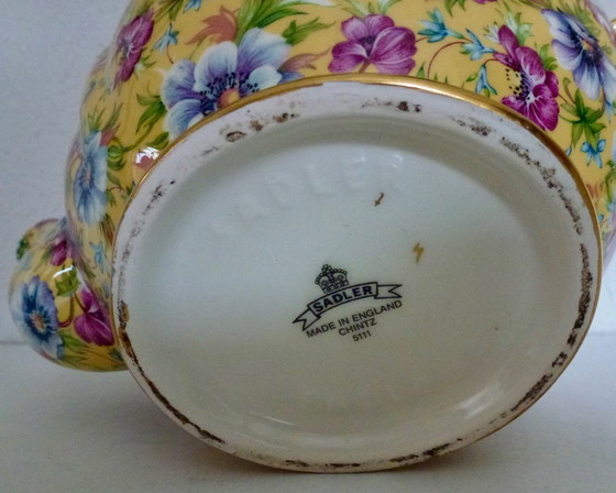 Image 1 of Sophie Chintz Sadler Teapot, Wildflowers, 6 cups, model 5111.