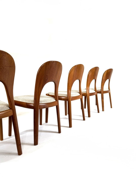 Image 1 of 6x vintage 'Morten chair', Koefoefs Hornslet '70