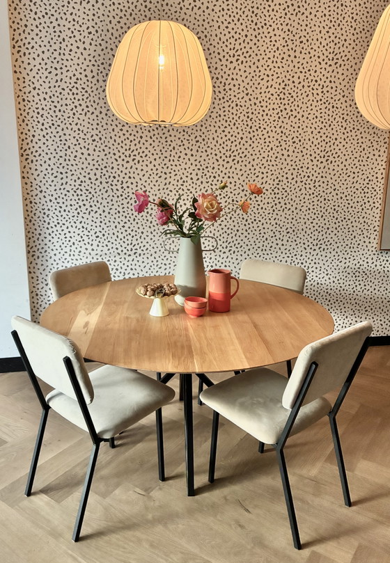 Studio Henk Eettafel Farfalla Rond 140 – Tavoli da pranzo, Metal, Wood (photo 6 of 8)