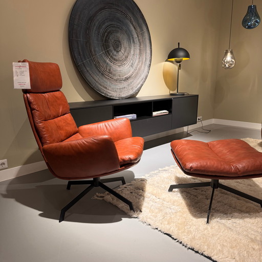 KFF Arva Lounge fauteuil met hocker