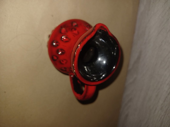 Image 1 of Fratelli Fanciullacci Strawberry Vase Pitcher Vintage