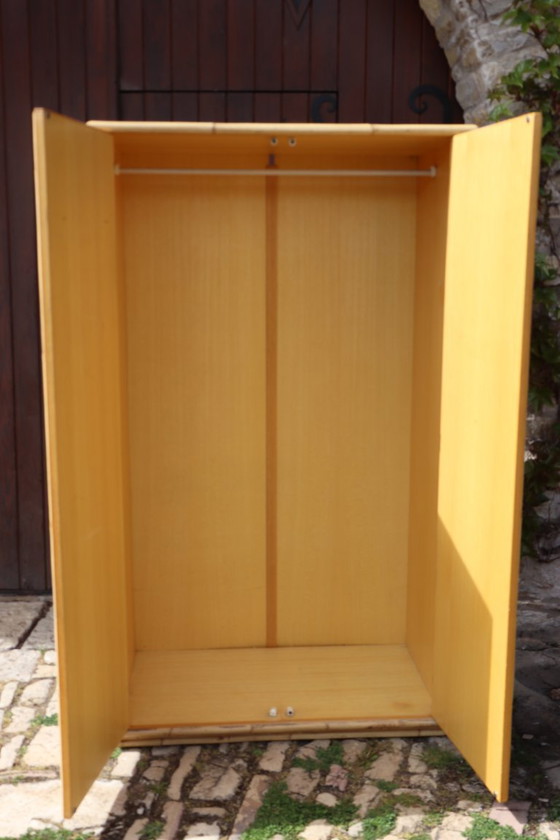 Image 1 of Two-door rattan wardrobe by Dal Vera