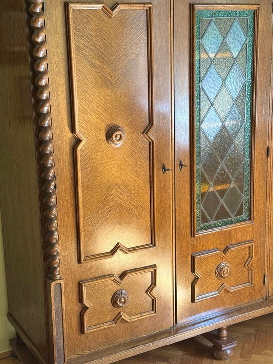 Spanish Style Oak Wardrobe, Early 20th Century (photo 5 of 5)