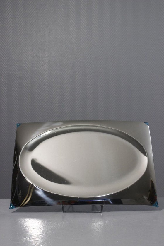 Image 1 of Alessi & Philippe Starck - Design dienblad "Voilà-Voilà" Roestvrij staal 1992