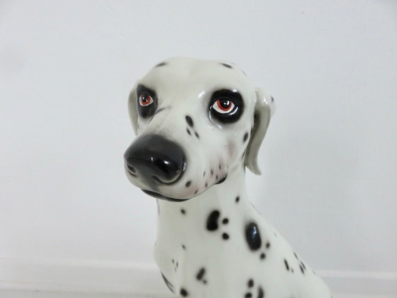 Image 1 of Pezzo di ceramica molto grande raffigurante un dalmata, Italia 1960-1970