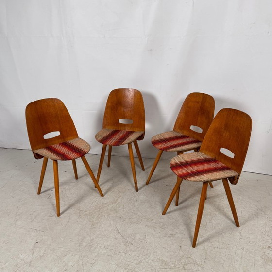 Image 1 of Sillas de comedor Tatra Nabytok, década de 1960 – Juego de 4