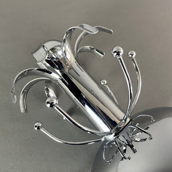 Image 1 of Coppia di lampade da tavolo o da comodino cromate, design Space Age, Italia anni '70