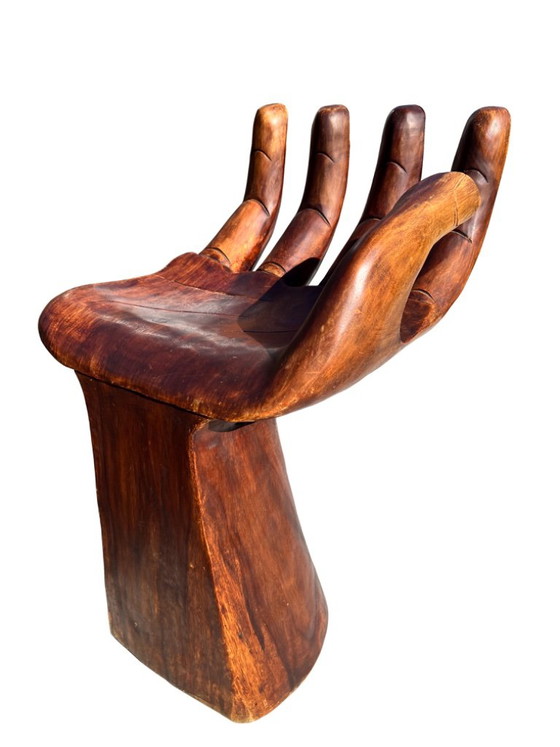 Pedro Friedeberg "Hand Chair" Design hand chair sculpture – Stools, Wood (photo 12 of 22)