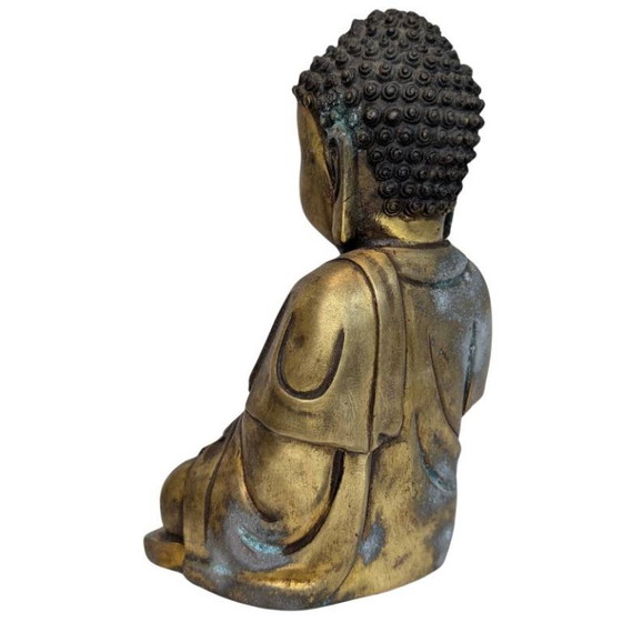 Old Chinese Bronze Shakyamuni Buddha – Early 20th Century – Decorative Objects (photo 6 of 9)