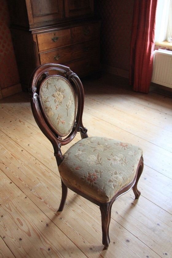 Image 1 of affascinante sedia barocca antica louis seize