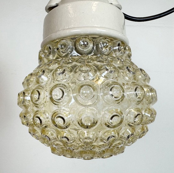 Image 1 of Vintage witte porseleinen hanglamp, jaren 70