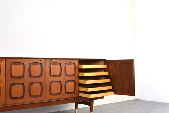 Image 1 of Buffet en teck du Mid Century par Rolf Rastad & Adolf Relling pour Gustav Bahus, années 1960.