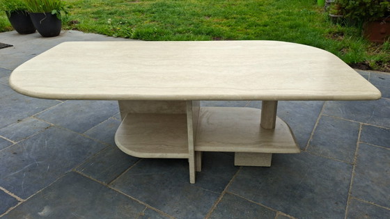 Image 1 of Vintage Travertine Coffee Table