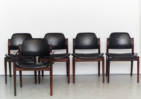 Image 1 of Sedie da pranzo Arne Vodder n. 62/62A per Sibast