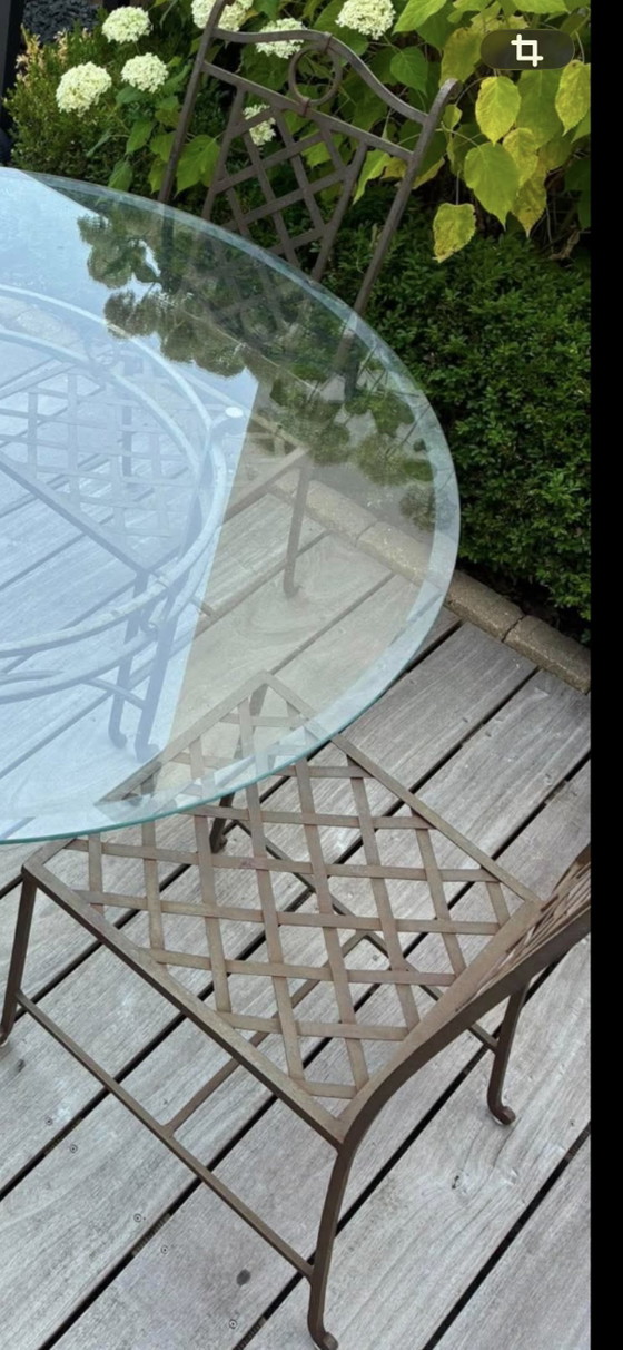 Outdoor Furniture Set, Patio Set – Garden sets, Glass, Iron (photo 2 of 5)