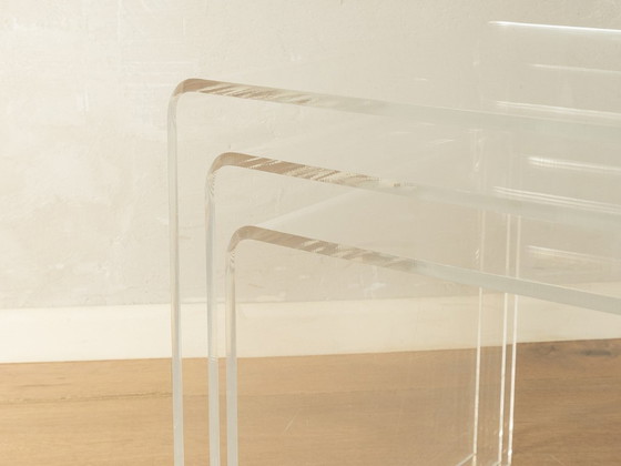 Image 1 of Stapelbare acryltafels uit de jaren 60