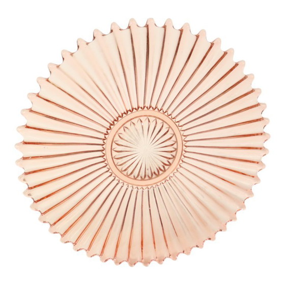 Image 1 of Art Deco Fruit Bowl Pink