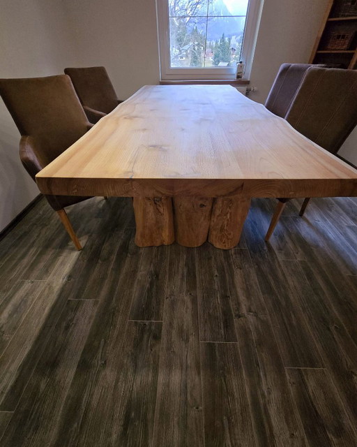 Unique! Table en bois, Table à bord brut, Plateau massif – eettafels, Wood