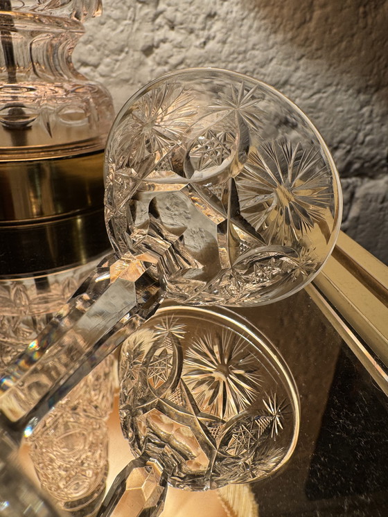Image 1 of Antichi bicchieri da liquore in cristallo Le Creusot