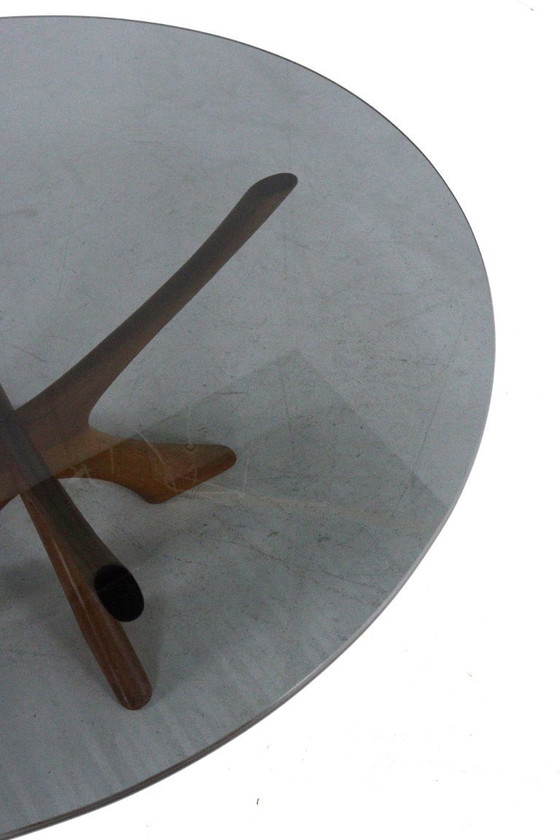 Image 1 of Table basse Illum Wikkelso pour Niels Eilersen T118 vintage danoise