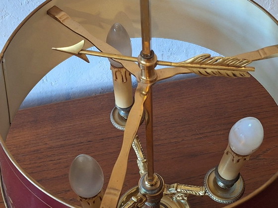 Image 1 of Lampe de table en laiton Maison Lucien Gau, style français milieu du siècle