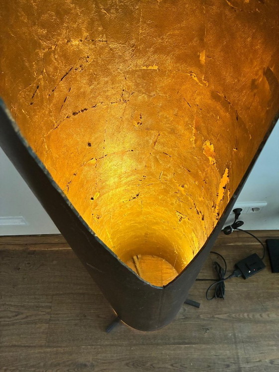 Lampada da terra Design Italiano Koot Light Design Cm Foglia d'Oro – Lampade da terra, Metal (photo 3 of 5)