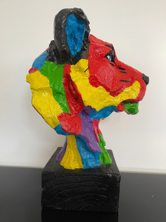 Besondere Löwenstatue, Dekorative Objekte, Andere, Mehrfarbig (Foto 2 von 10)