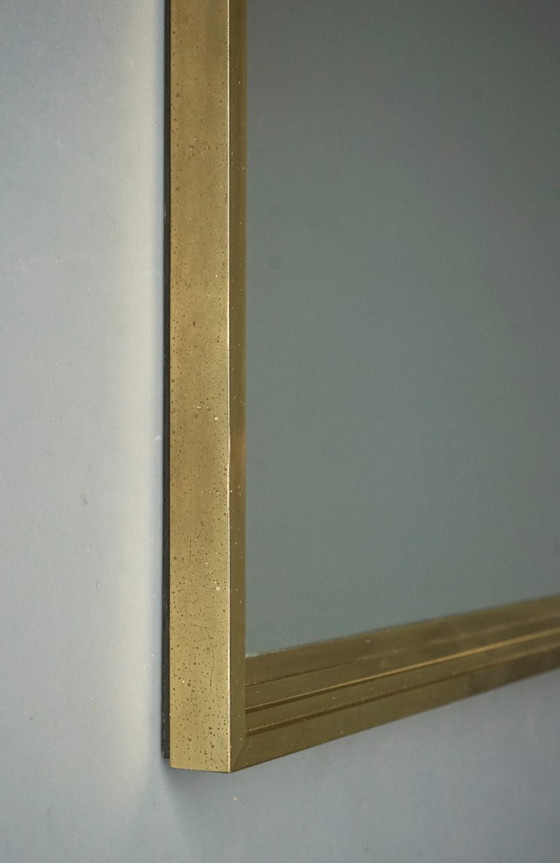 Image 1 of Large Brass Framed Mirror in the style of Maison Jansen, 1960s