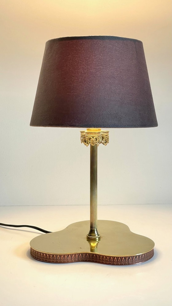 Image 1 of LAMPADA VINTAGE Clover IN OTTONE MASSICCIO