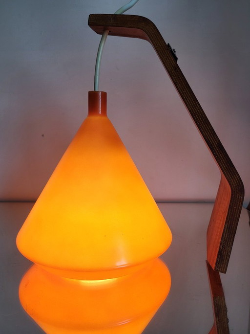 Lampada da parete vintage in vetro arancione, Philips NX118